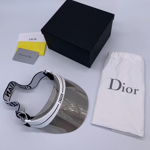 New Dior Visor DiorCLUB1 CLUB1_ECG06 MILK/GRAY - Picture 2 of 8